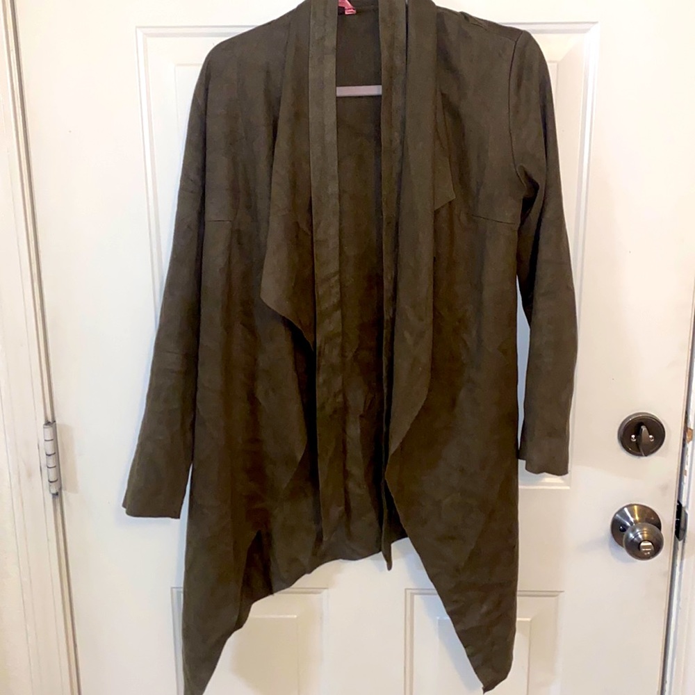 Blossom cape, dark green, medium